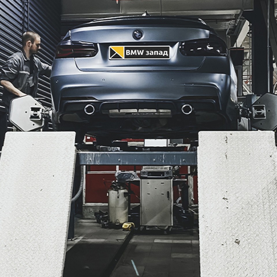Установка спортивных пружин в BMW F30