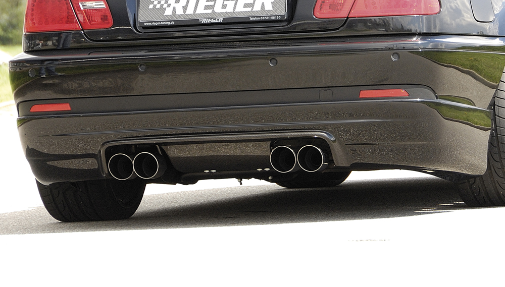 BMW E46 Купе/кабрио 02- Накладка на задний бампер M3-Look.