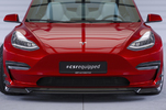 Tesla Model 3 17- Накладка на передний бампер Carbon Look матовая