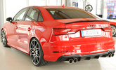 Audi A3 8V Седан/Кабрио 16-19 Накладка на задний бампер/диффузор