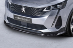 Peugeot 3008 20- Накладка на передний бампер Carbon look матовая