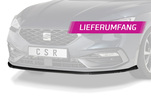 Seat Leon 4 20- Накладка на передний бампер Carbon look матовая