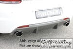 VW Scirocco 08-17 R-Line Диффузор для заднего бампера черный, глянцевый