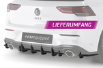 VW Golf 8 GTI Clubsport 20- Диффузор заднего бампера Racing с логотипом CSR