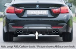 BMW F32/F33/F36 12-15/15- Диффузор для заднего М бампера глянцевый