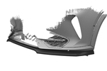 Cupra Formentor 20- Накладка переднего бампера Carbon look матовая