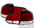 VW Golf 6 Фонари светодиодные, красно-белые Lightbar design