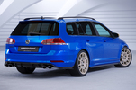 VW Golf 7 универсал 17-20 Боковые накладки на задний бампер Carbon look матовая