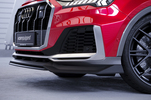 Audi Q7 S-Line/SQ7 19- Сплиттер центральный глянцевый для накладки на передний бампер CSL744