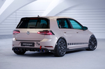 VW Golf 7 17-21 Накладка на задний бампер Carbon look матовая