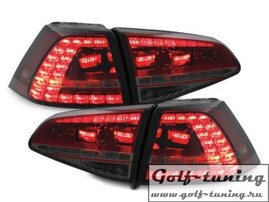 VW Golf 7 12-17 Фонари светодиодные, красно-тонированные GTI Look