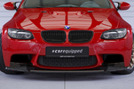 BMW M3 E90/E92/E93 07-13 Накладка переднего бампера Carbon look матовая