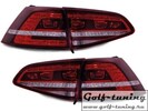VW Golf 7 12-17 Фонари светодиодные, красно-белые GTI Look