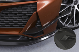Audi R8 19- Накладки на передний бампер боковые Carbon look матовые