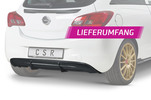 Opel Corsa E 14-19 Накладка на задний бампер Carbon look матовая