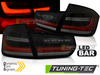 BMW F30 11-18 Фонари lightbar design с бегающим поворотником тонированные