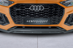 Audi Q5/Q5 Sportback S-Line 20- Сплиттер центральный Carbon look матовый для накладки на передний 