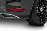 VW Golf 7 Basis 17-20 Боковые накладки на задний бампер Carbon look
