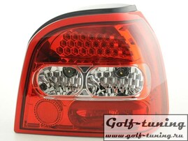VW Golf 3 Фонари светодиодные, красно-белые