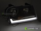 CHRYSLER 300 05-08 99-05 Фары tube light с бегающими поворотниками черные