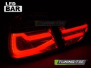 BMW E90 09-11 Фонари светодиодные, lightbar design, красно-белые