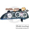 Opel Tigra 94-00 Фары с линзами и ангельскими глазками хром