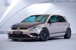 VW Golf 7 R 17-21 Накладки на передний бампер боковые Carbon look