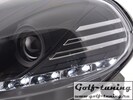 Fiat Grande Punto 09-12 Фары Devil eyes, Dayline черные