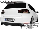 VW Golf 6 Фонари светодиодные, красно-белые с светодиодным поворотником