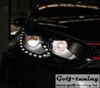 VW Golf 6 Фары GTI черные под ксенон с дневными ходовыми огнями
