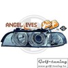 BMW E39 95-00 Фары с ангельскими глазками и линзами хром под ксенон
