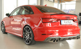 Audi A3 8V Седан/Кабрио 16-19 Накладка на задний бампер/диффузор carbon look