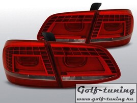 VW Passat B7 Седан Фонари светодиодные, красно-белые