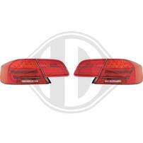 BMW E92 05-09 Фонари светодиодные, красно-тонированные Lightbar design