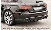 Audi A4 B8 07-11 Седан/Универсал Диффузор для заднего бампера черный