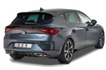 Seat Leon 4 20- Накладка на задний бампер Carbon look матовая