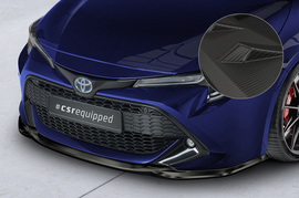 Toyota Corolla 18- Накладка на передний бампер Carbon look матовая