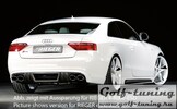 Audi S5 B8/B81 07-11 Sportback Накладка на задний бампер/диффузор Carbon Look