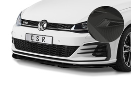 VW Golf 7 GTI / GTD / GTE 17-20 Накладка на передний бампер Carbon look