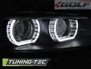 BMW E92/E93 06-10 Фары с светодиодными ангельскими глазками под ксенон черные
