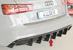 Audi A6 4G/C7 14-18 Диффузор для заднего S Line бампера глянцевый
