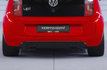 VW up!/e-up! 11-16 Накладка на задний бампер Carbon look матовая