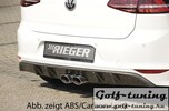 VW Golf 7 R-Line 12-17 Диффузор для заднего бампера carbon look