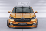 Skoda Fabia 4 2021- Накладка на передний бампер глянцевая