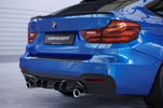 BMW F34 Gran Turismo M-Paket 13-20 Накладка на задний бампер Carbon look матовая