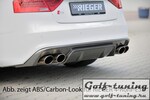 Audi A5 S-Line 11-16 Купе/Кабрио Накладка на задний бампер/диффузор глянцевая