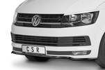 VW T6 15-19 Накладка на передний бампер carbon look матовая