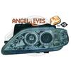 Citroen Xsara 97-00 Фары с линзами и ангельскими глазками хром