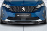 Peugeot 5008 20- Накладка переднего бампера Carbon look матовая