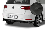 VW Golf 7/e-Golf 17- Накладка на задний бампер Carbon look матовая